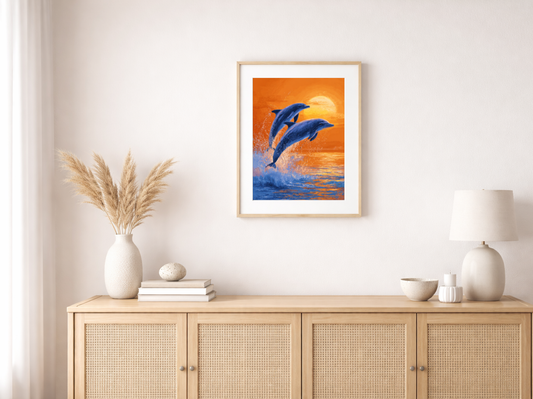 Paint by Numbers – Jumping Dolphins