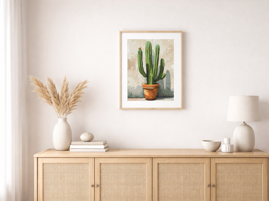 Paint by Numbers Set "Blooming Saguaro Cactus" – Unframed cm – 36 Colors