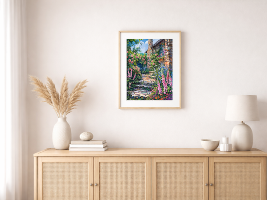 Paint by Numbers Set “English Cottage Garden” – Unframed cm – 36 Colors