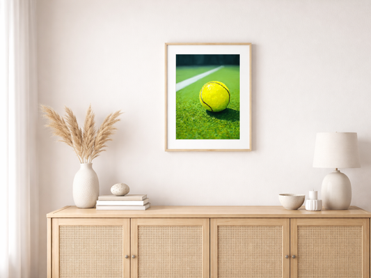 Paint by numbers – tennis ball on the court