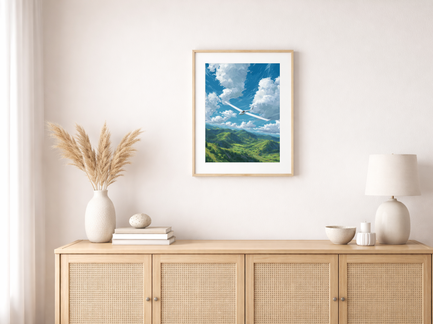 Paint by numbers – gliders over the hills