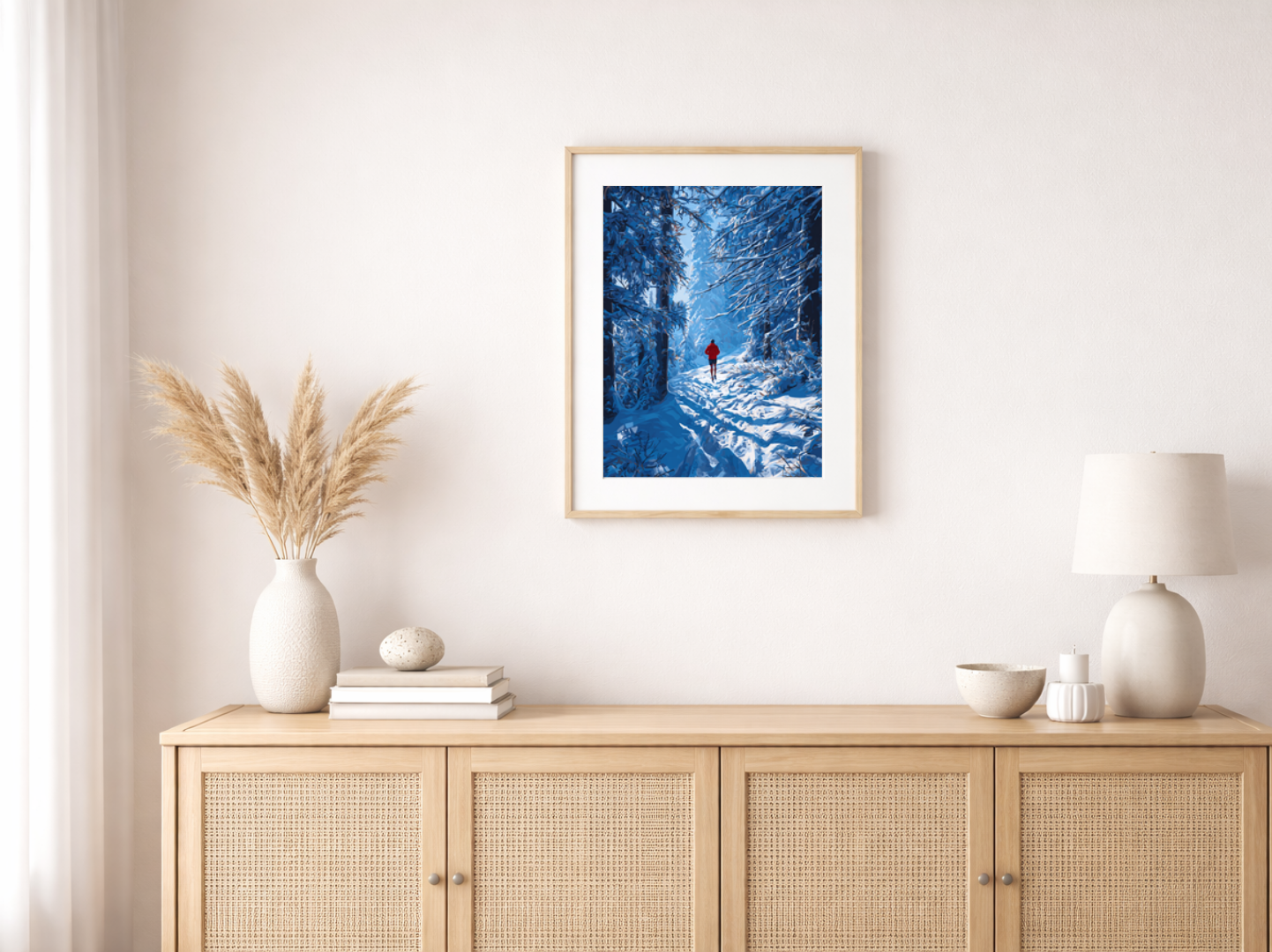 Malen nach Zahlen – Trail Runner im Wald