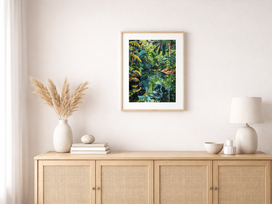 Paint by Numbers Set “Wide Jungle River” – 50x70 cm – 48 Colors