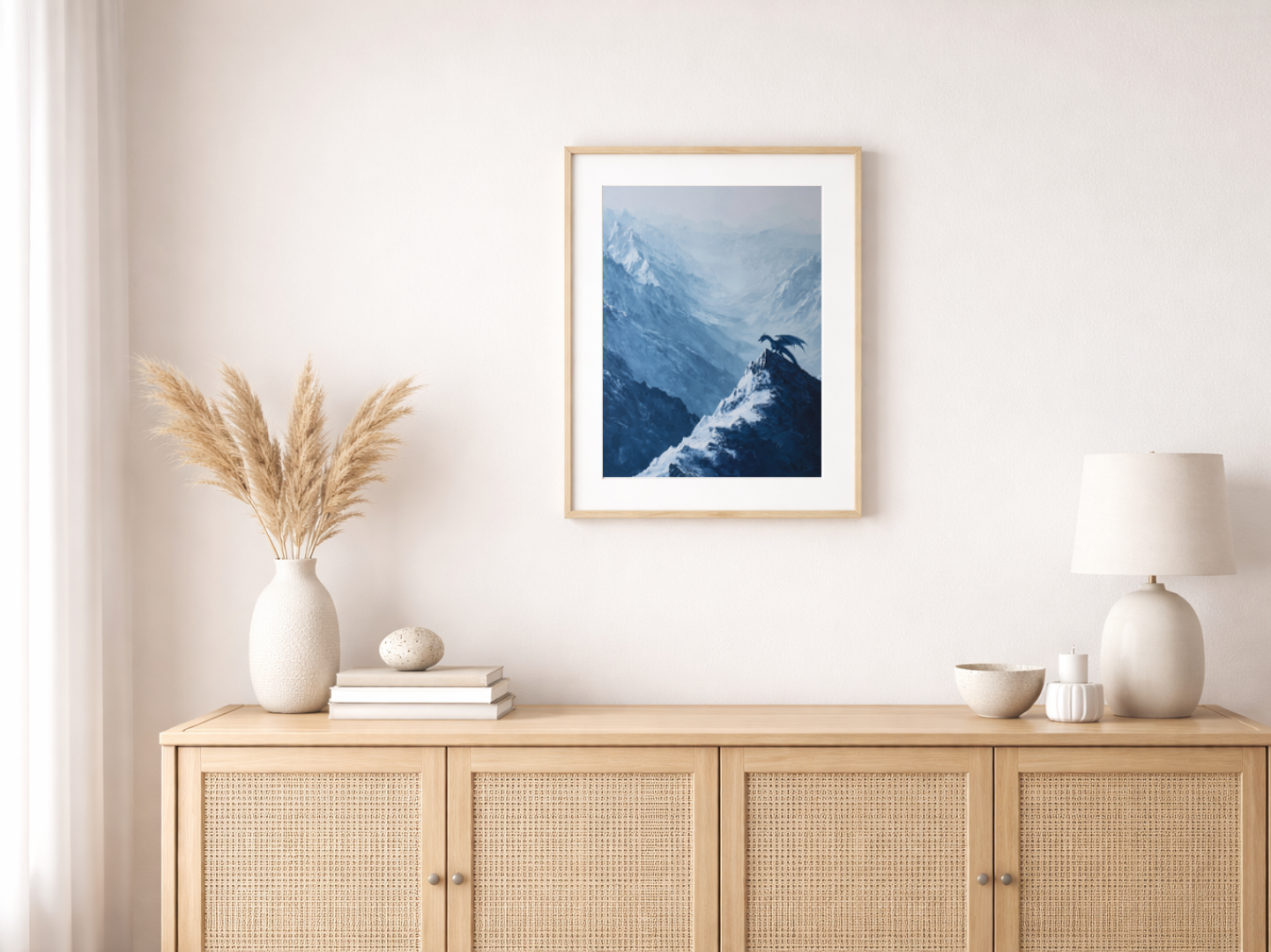 Malen nach Zahlen – Drache auf dem Berggipfel