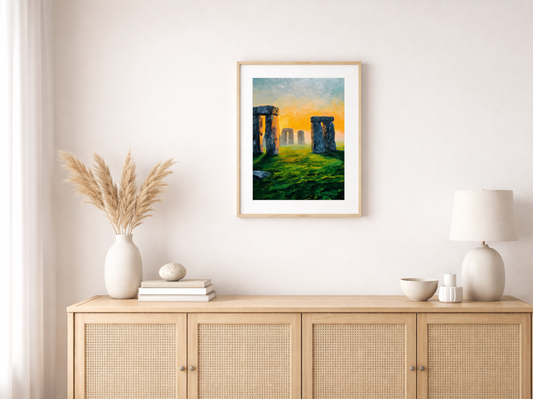 Paint by numbers – Stonehenge at sunrise