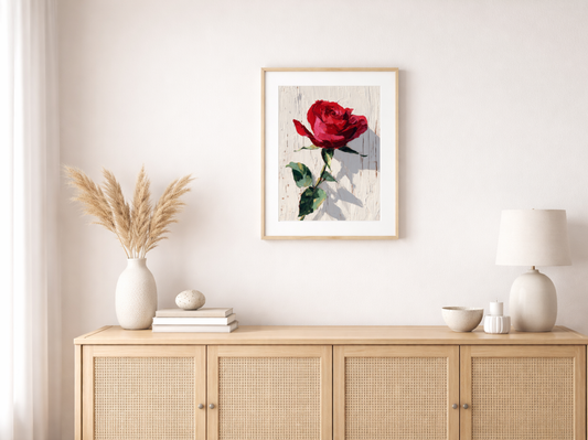 Paint by Numbers - The Red Rose