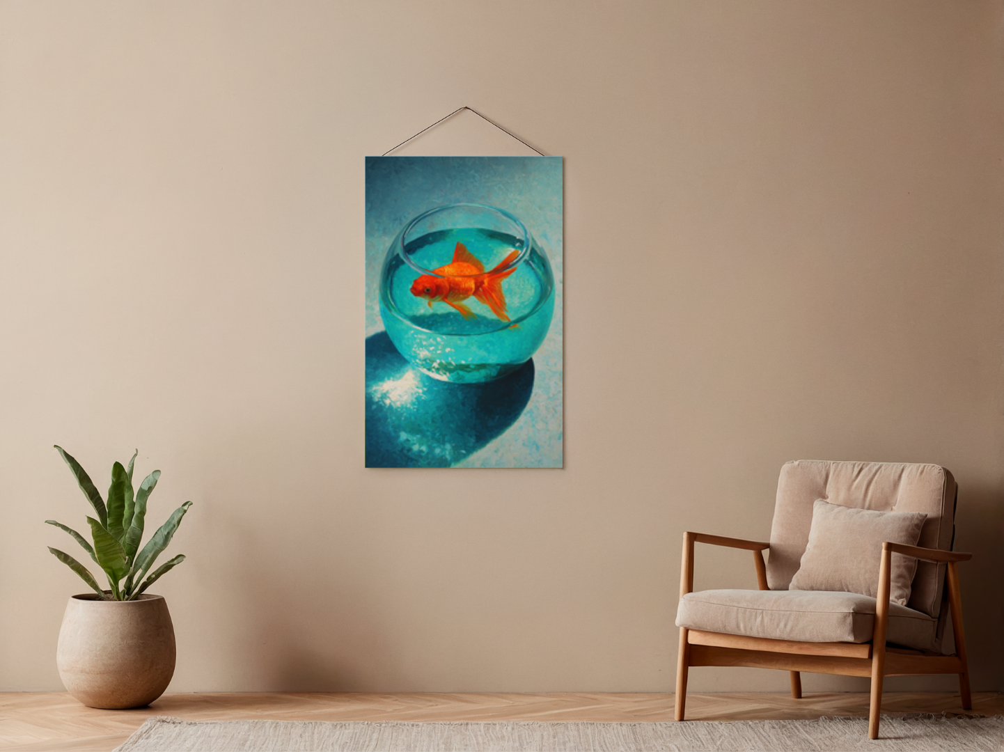 Paint by Numbers – Goldfish in a Glass