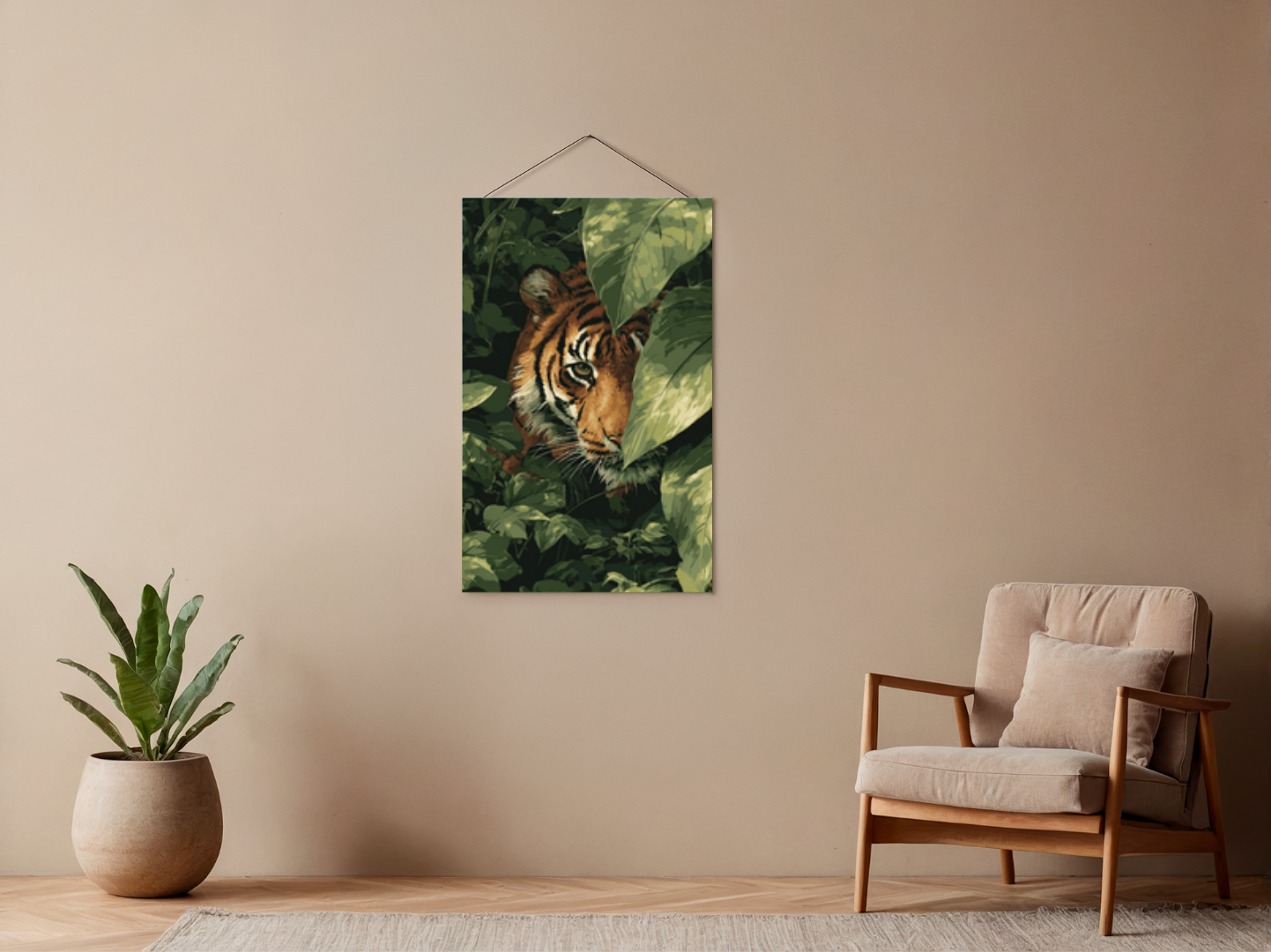 Paint by Numbers – Tiger in the Jungle