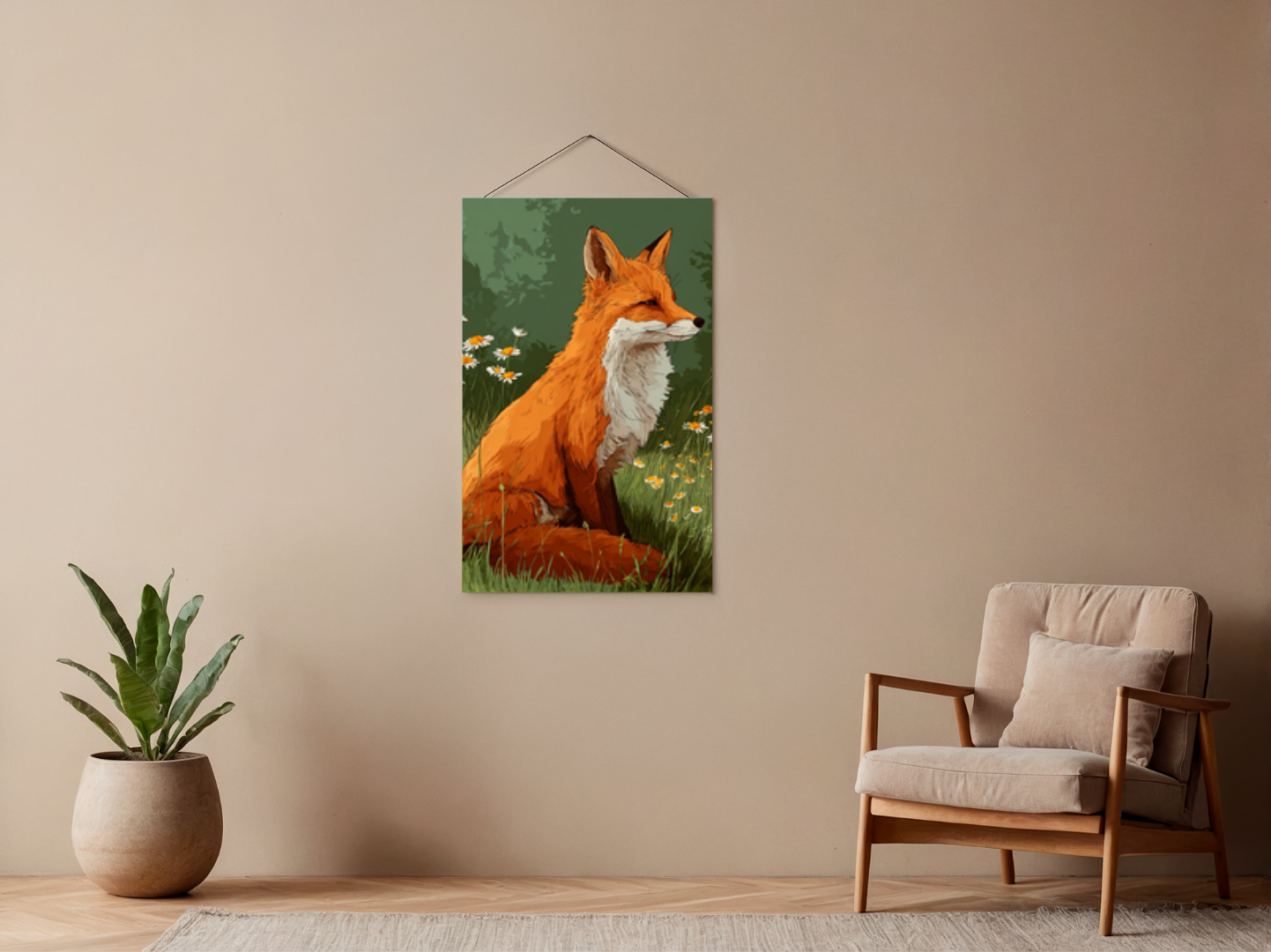 Paint by numbers – Fox in the wildflower meadow