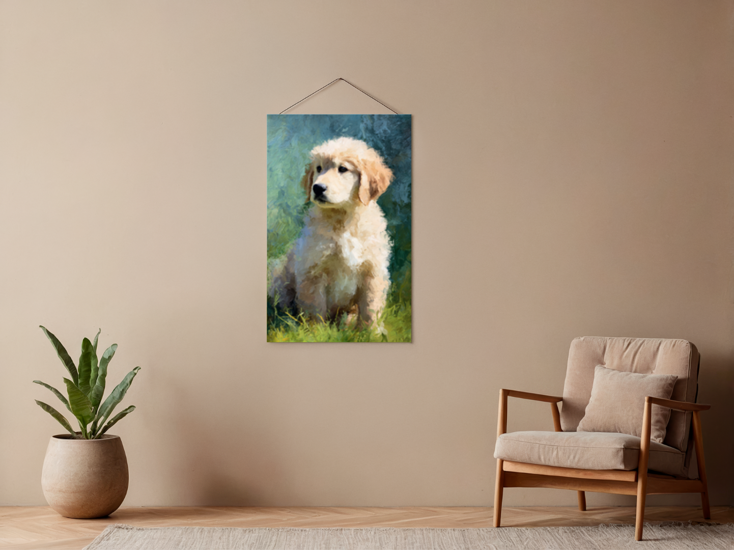 Paint by Numbers – Golden Retriever Puppy