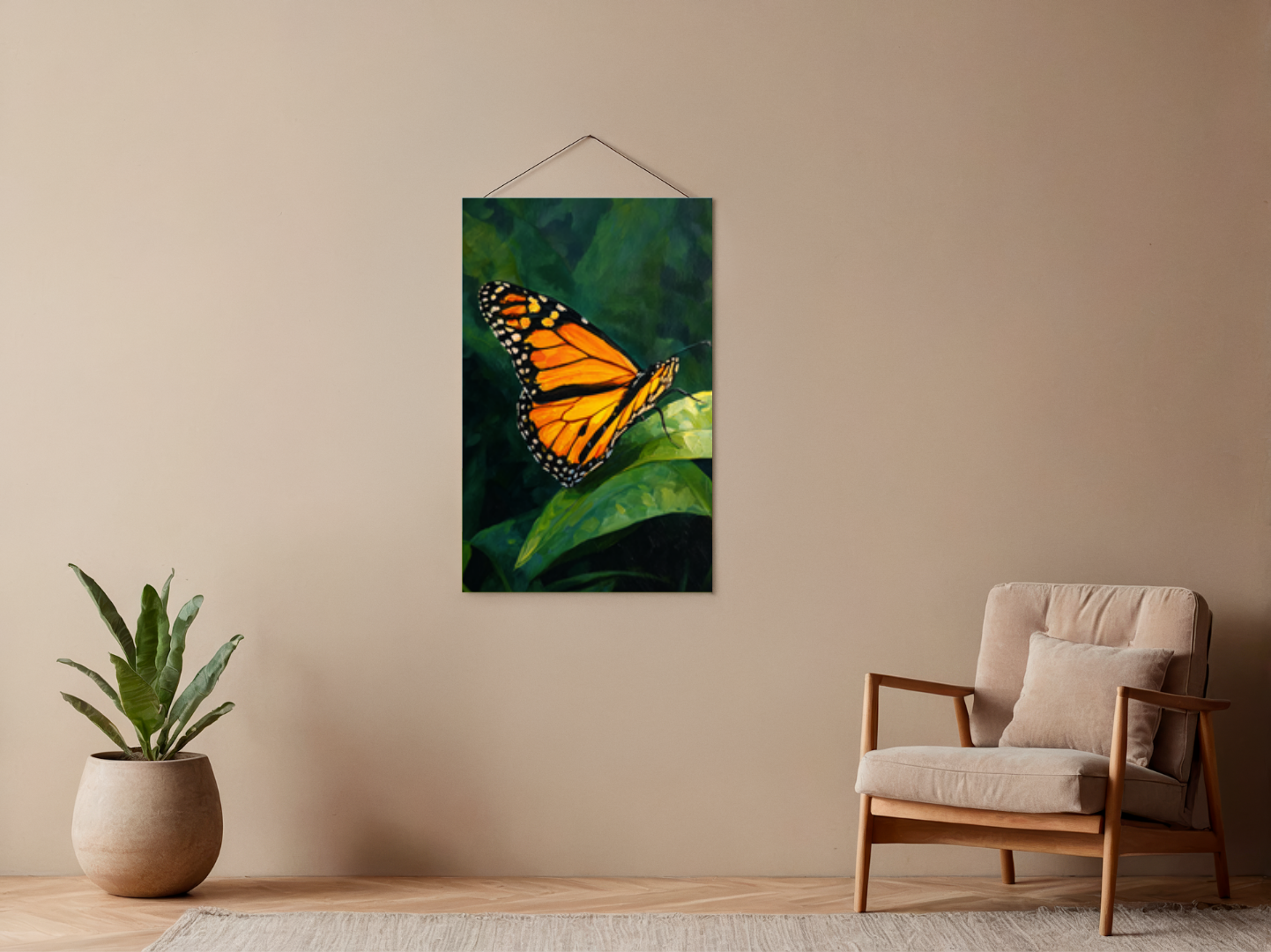Paint by numbers – Monarch butterfly
