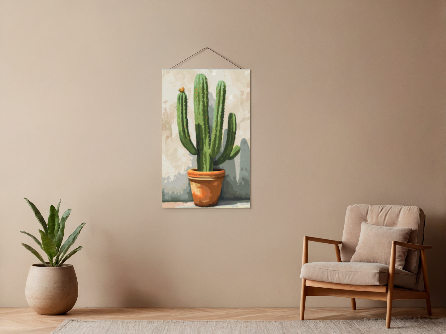 Paint by Numbers Set "Blooming Saguaro Cactus" – Unframed cm – 36 Colors