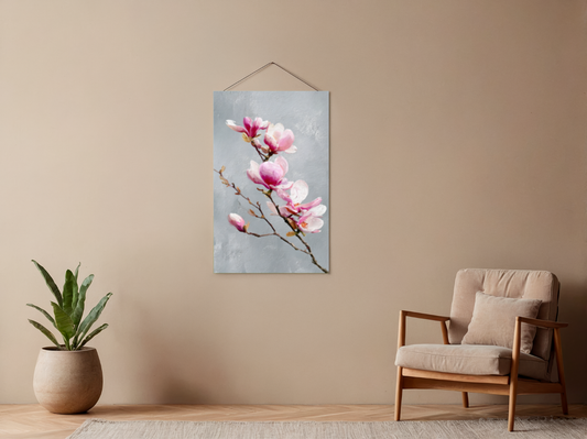 Malen nach Zahlen – Zarte Magnolienblüte