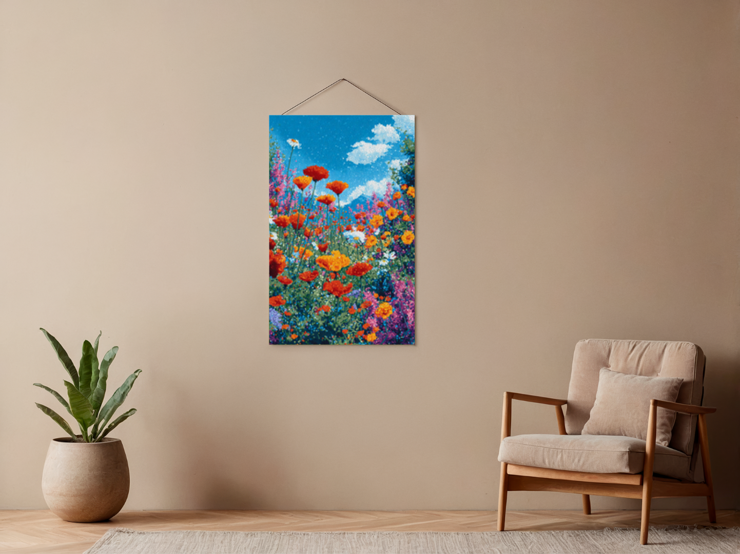 Paint by Numbers – Wildflower Meadow Pointillism