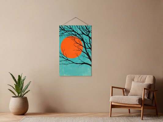 Malen nach Zahlen – Sonne durch Äste