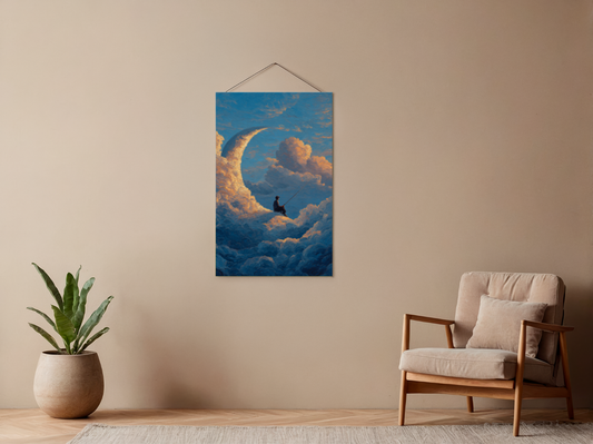 Malen nach Zahlen – Träumer auf dem Mond