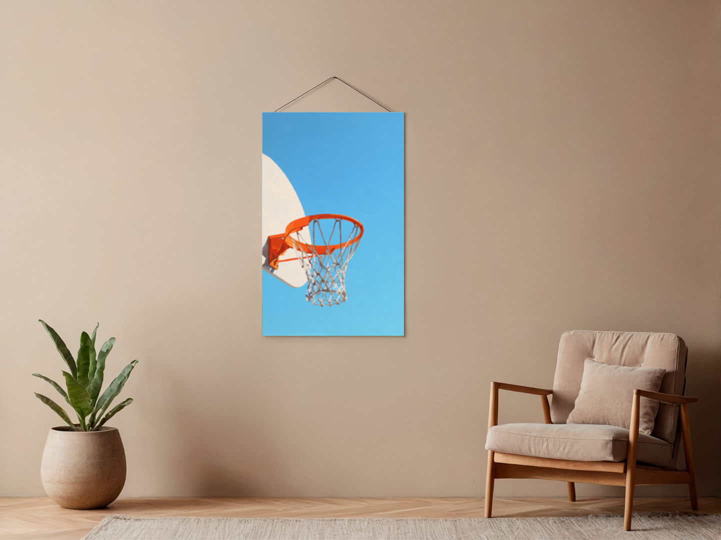 Paint by numbers – basketball hoop