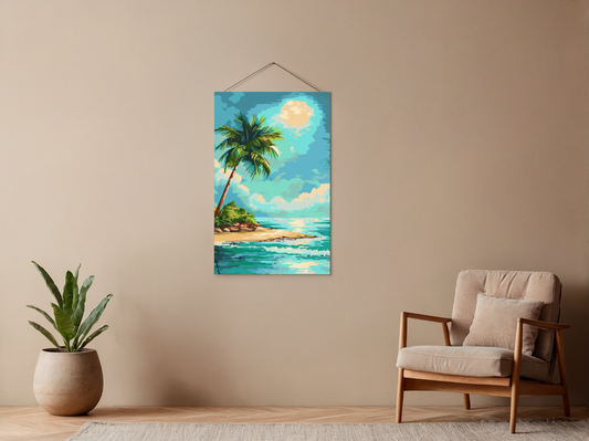 Malen nach Zahlen – Palmen am Traumstrand