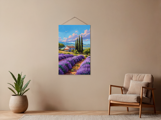 Paint by Numbers Set “Endless Lavender Rows” – 40x50 cm – 36 Colors