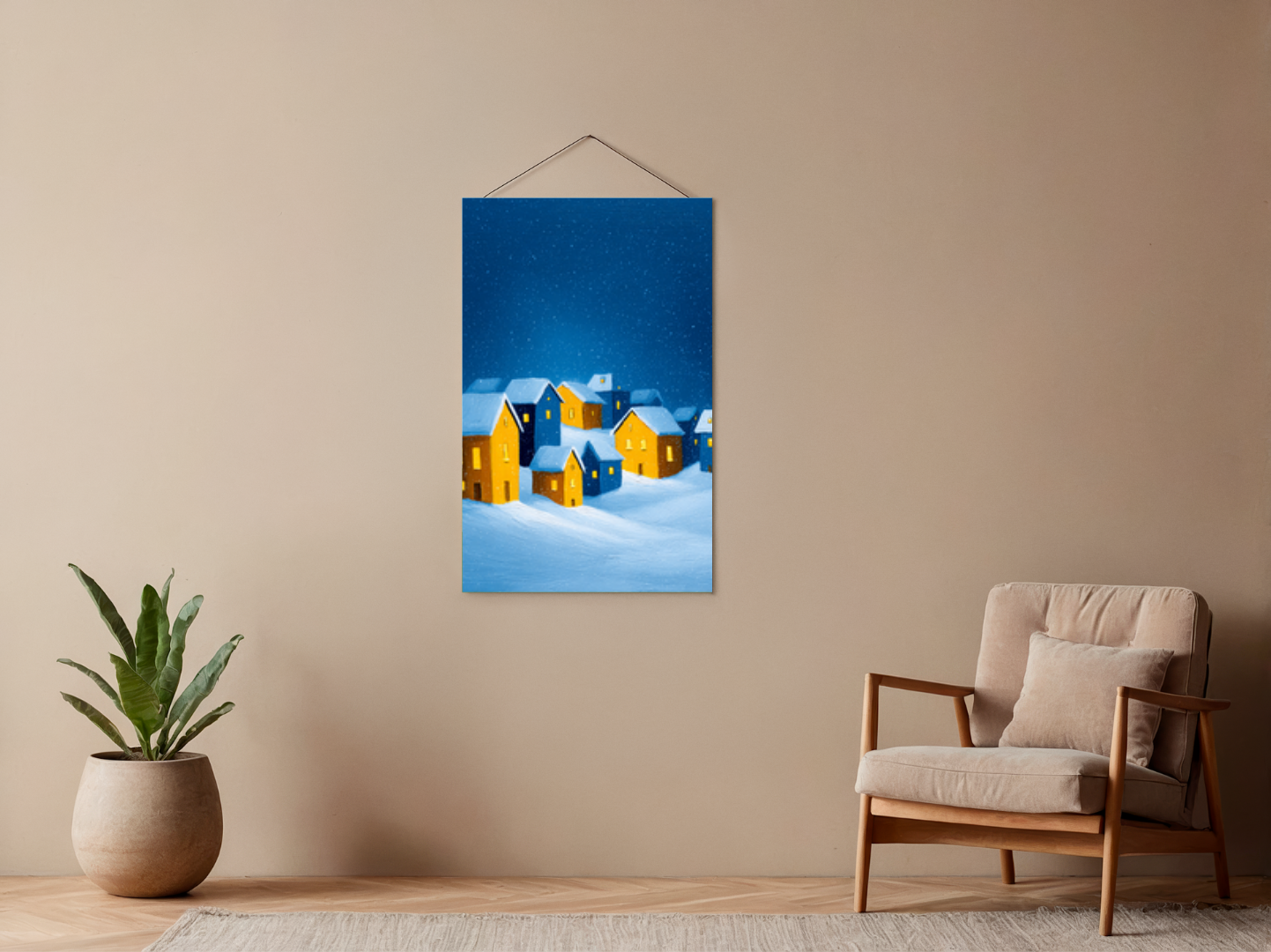 Paint by Numbers – Snowy Village
