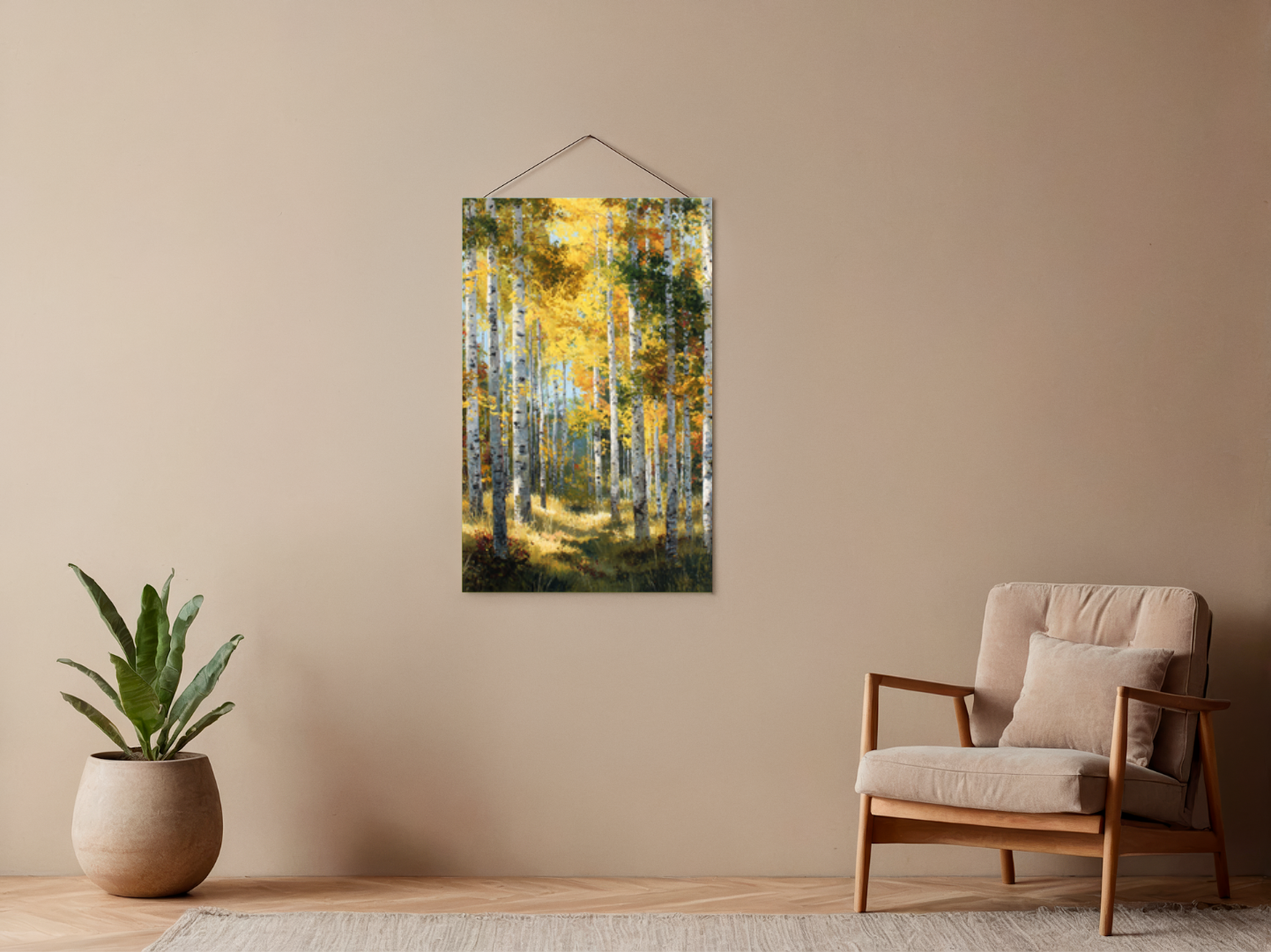 Paint by Numbers – Dense Birch Forest