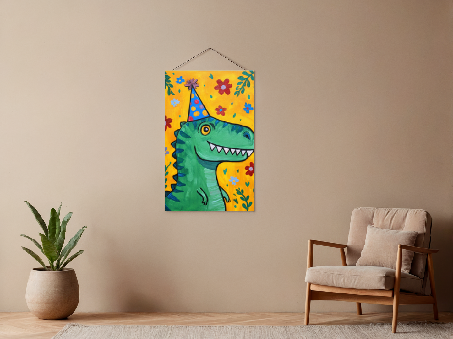 Paint by Numbers – Happy Dinosaur