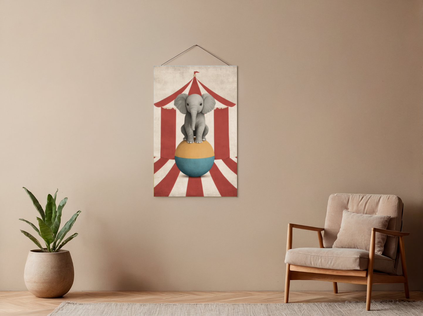 Paint by Numbers – Baby Elephant with Ball