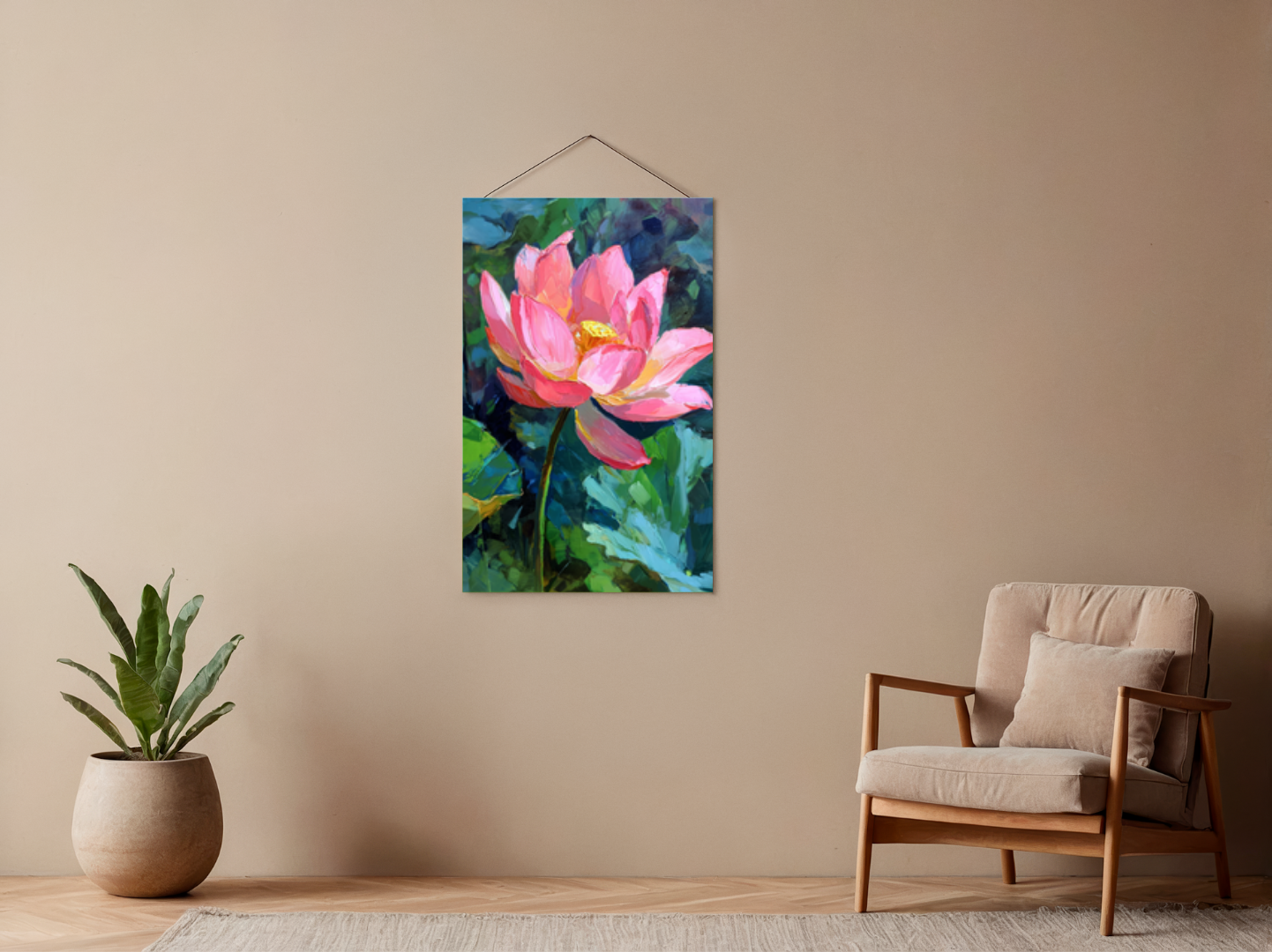 Paint by Numbers – Pink Lotus Flower