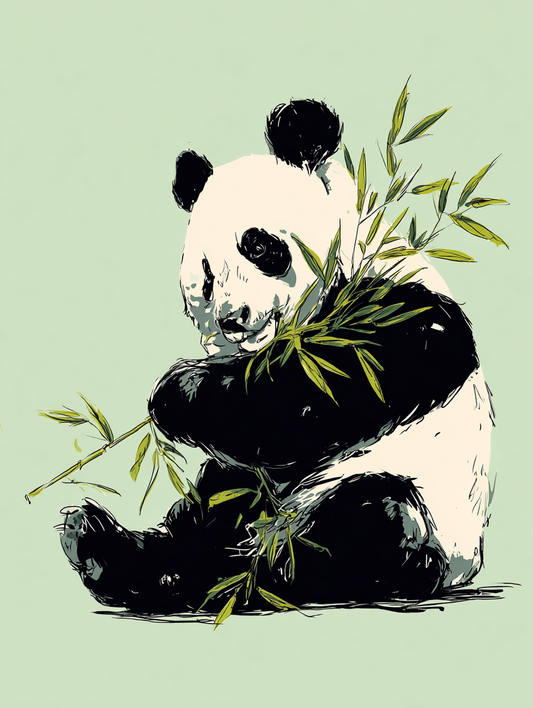 Malen nach Zahlen – Süßer Panda