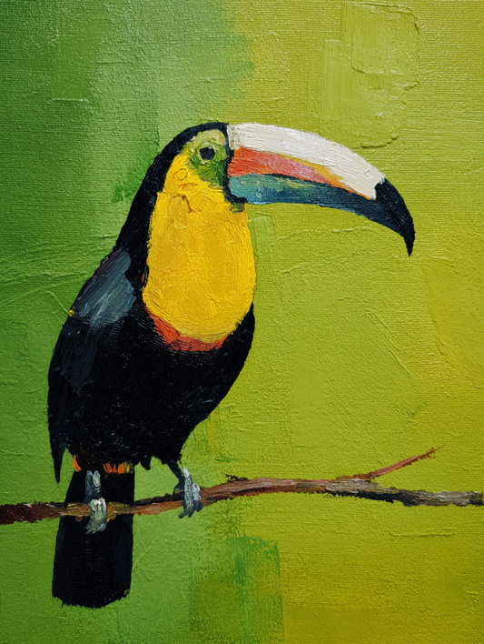 Malen nach Zahlen – Bunter Tukan