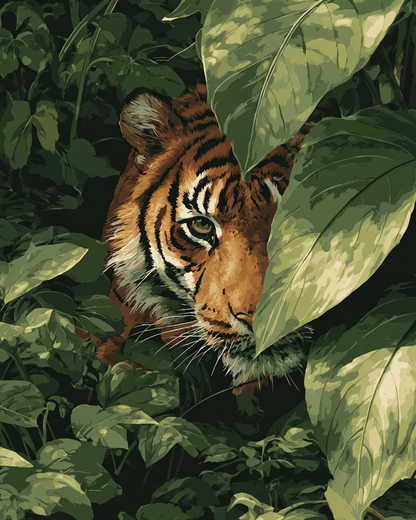 Paint by Numbers – Tiger in the Jungle
