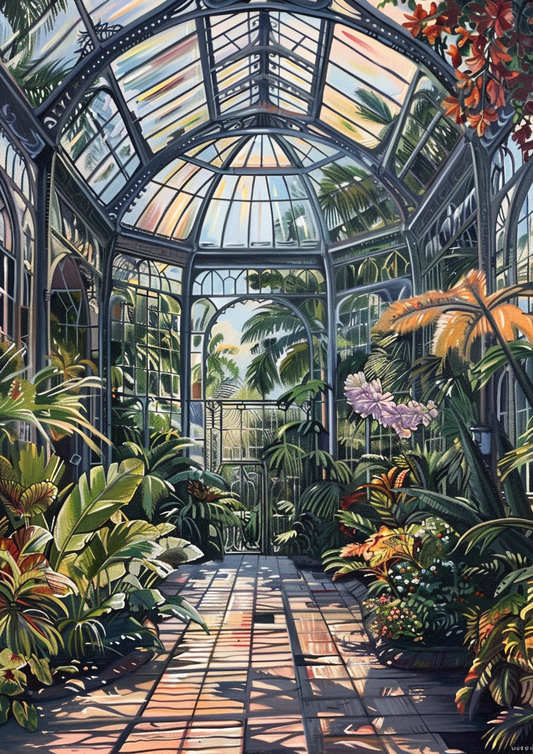 Viktorianisches Gewächshaus – Malen nach Zahlen