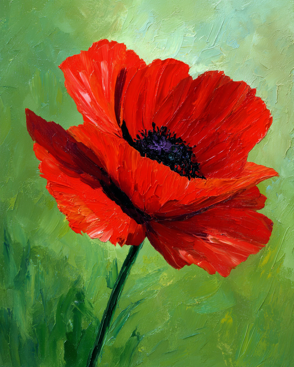 Paint by Numbers – Red Poppy