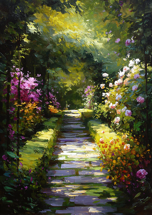 Malen nach Zahlen – Romantischer Rosenweg