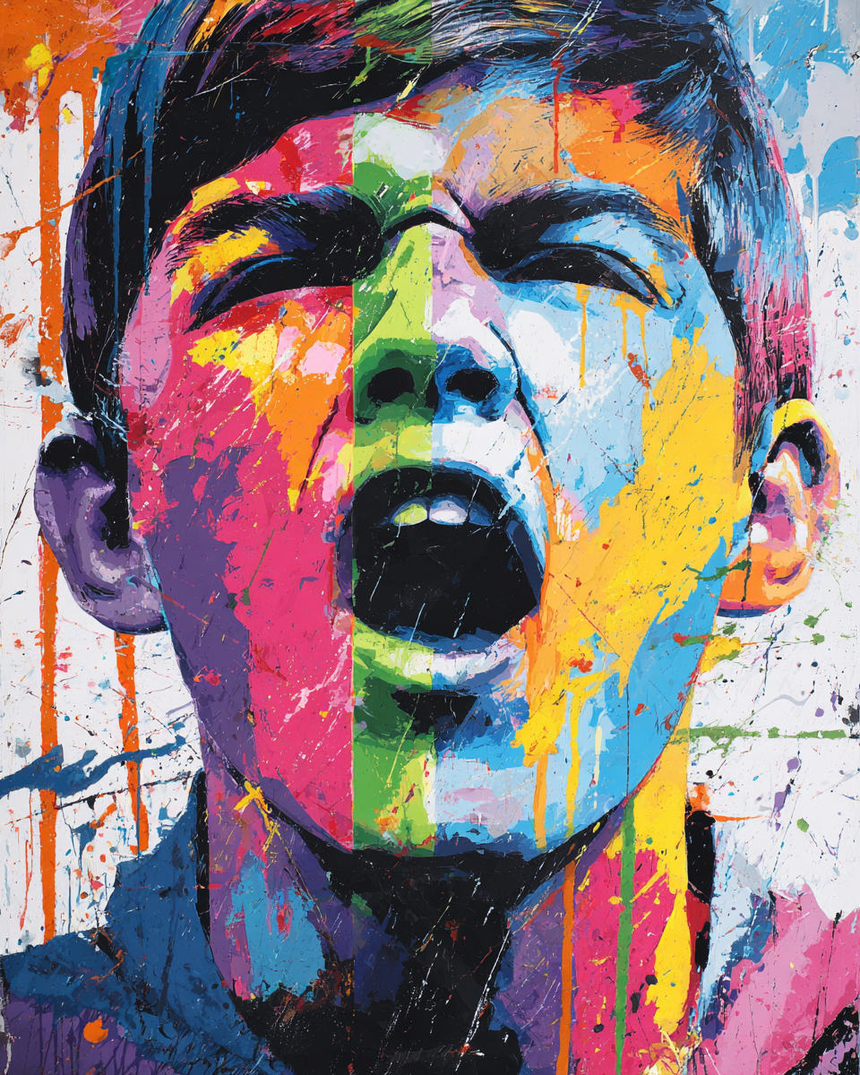 Paint by Numbers – Urban Street Art Portrait
