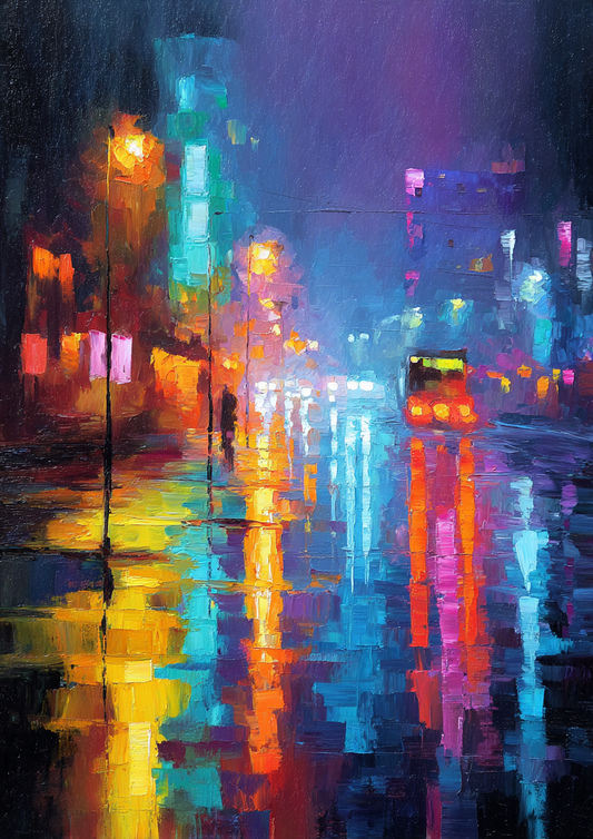 Paint by Numbers – Rainy Night in the City
