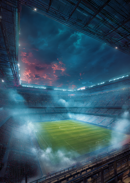 Malen nach Zahlen – Modernes Stadion