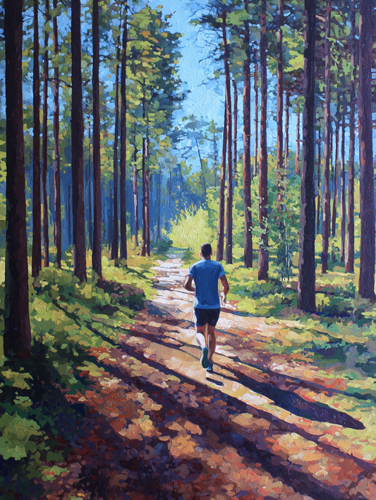 Malen nach Zahlen – Trail Runner Sonnenaufgang