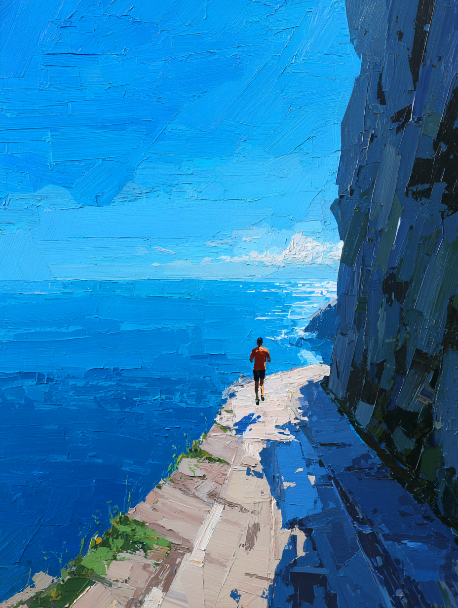 Malen nach Zahlen – Trail Runner Küstenpfad