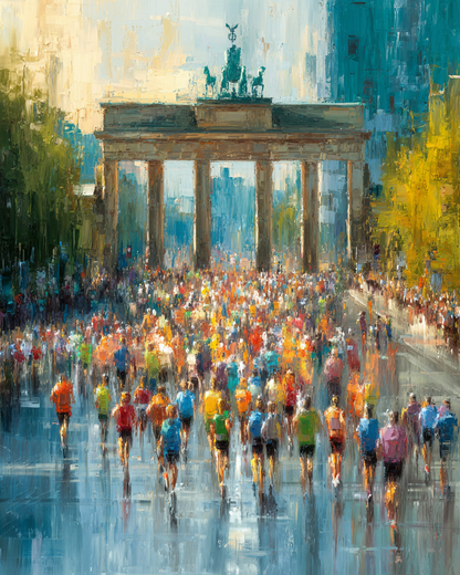 Malen nach Zahlen – Marathon Läufer