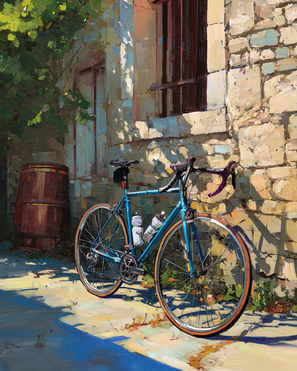 Paint by numbers – racing bike on the wall