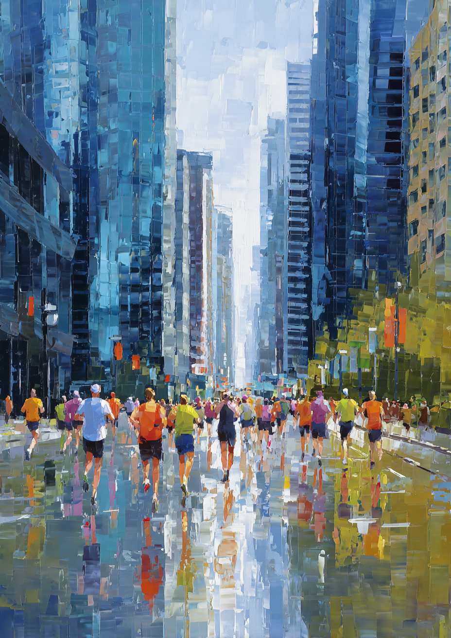 Paint by Numbers – Marathon Runners