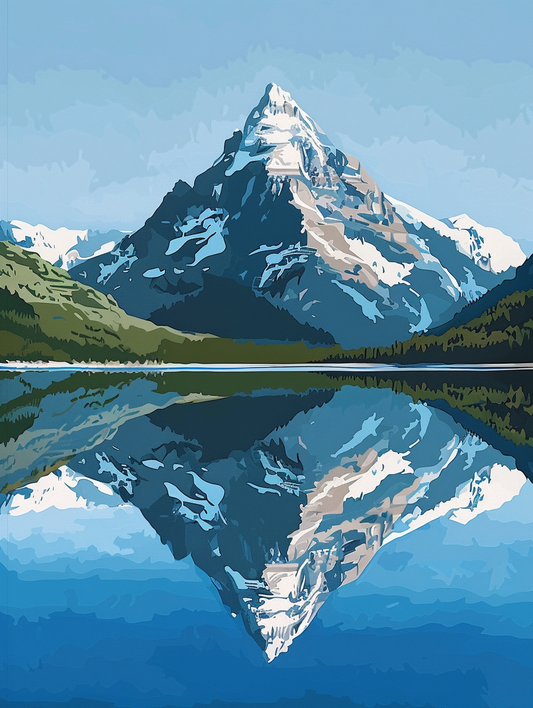 Paint by Numbers Set “Tropical Turquoise Ocean with Palm Tree” – 30x40 cm – 24 Colors