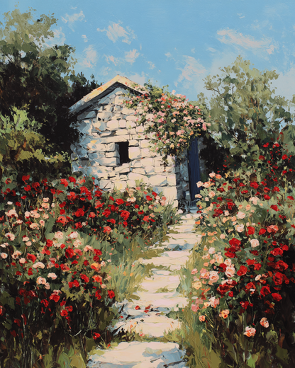 Malen nach Zahlen – Rosenhaus
