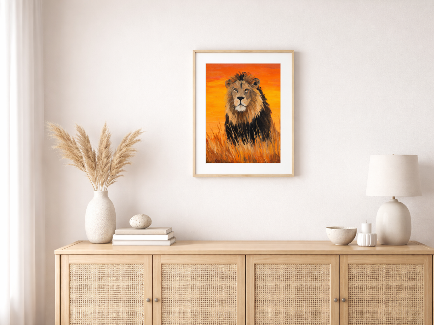 Paint by numbers – Lion with golden mane