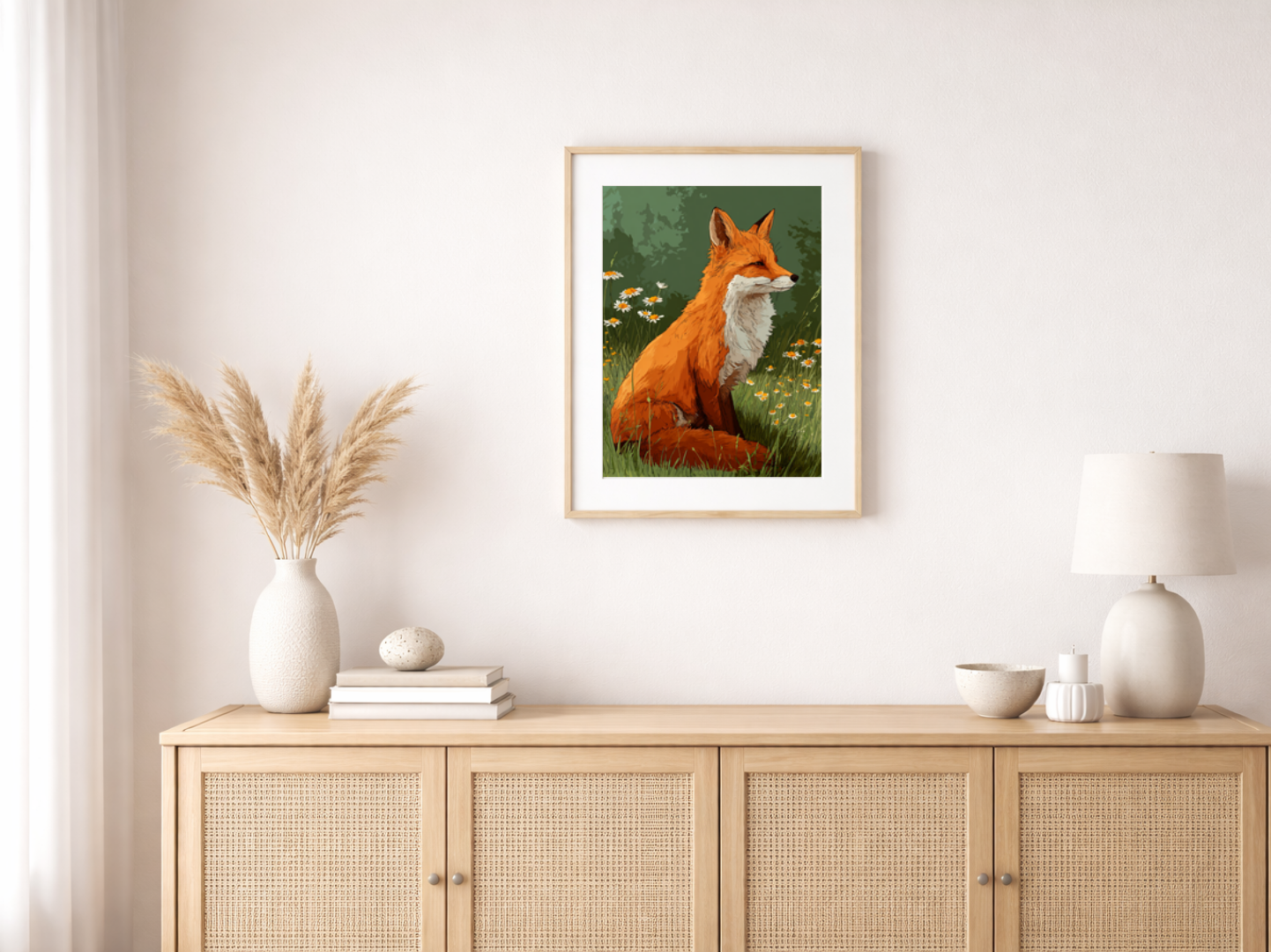 Paint by numbers – Fox in the wildflower meadow