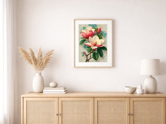 Paint by Numbers Set "Magnolia" - Without Frame cm - 36 Colors