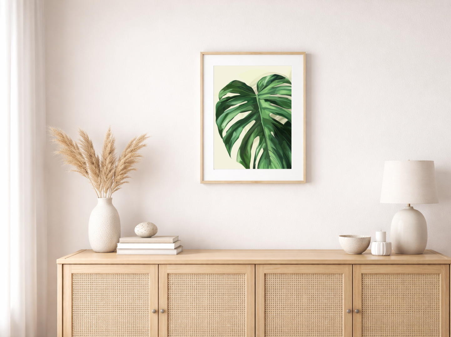 Paint by Numbers Set “Giant Monstera Leaf” – Unframed cm – 36 Colors