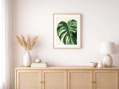 Paint by Numbers Set “Giant Monstera Leaf” – Unframed cm – 36 Colors