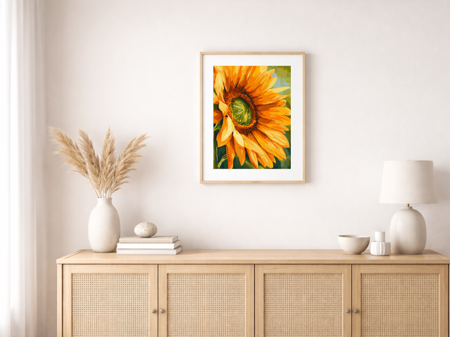 Paint by Numbers Set “Sunflower Head” – Without Frame cm – 36 Colors